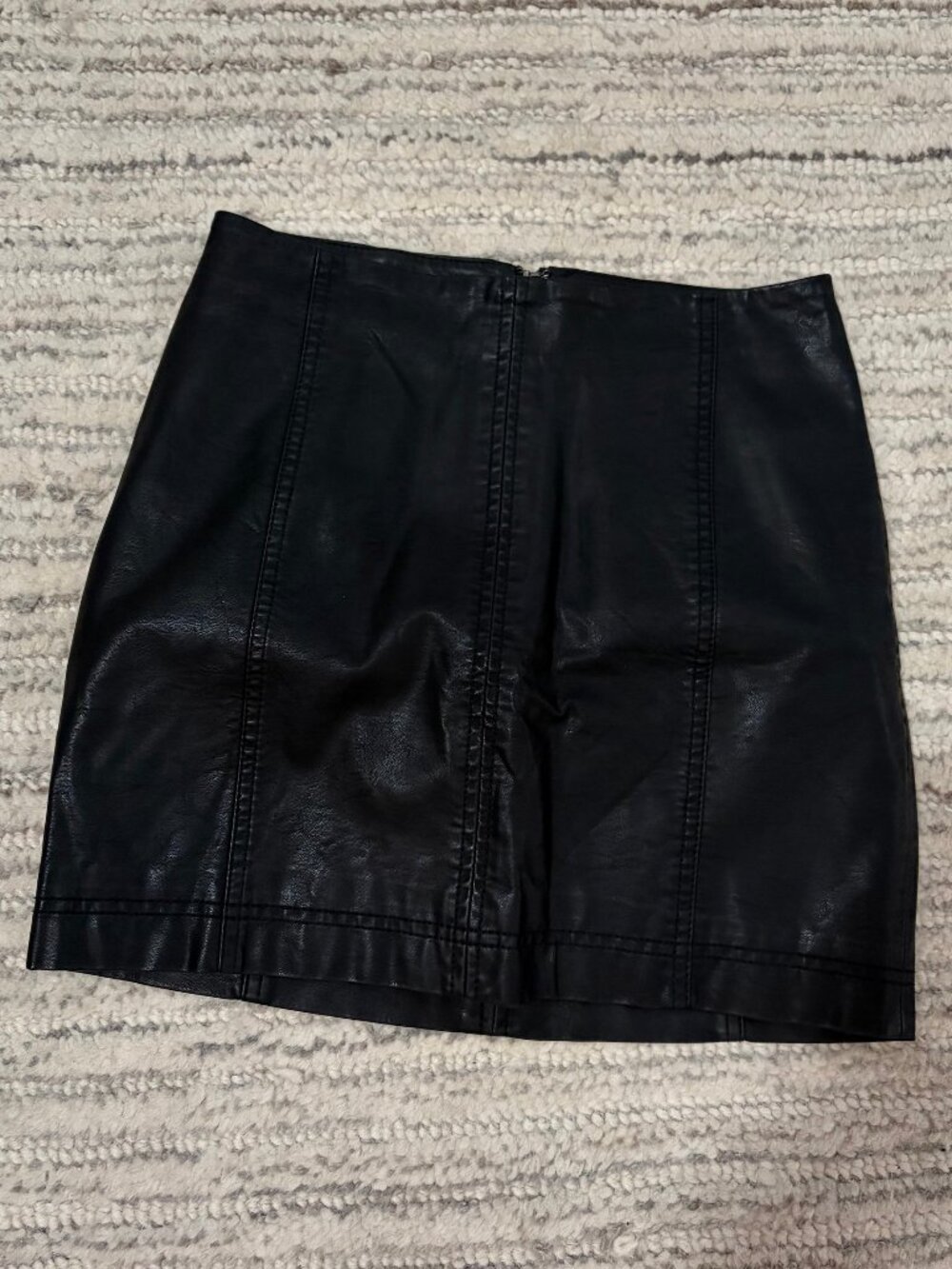 Free People Mini Leather Skirt
